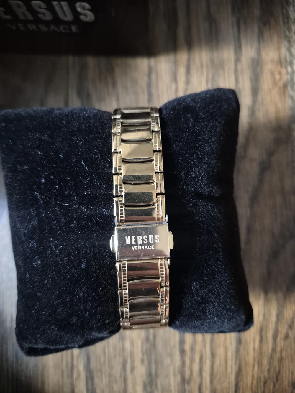 Versace Men's Gold Tone Lion Dial Bracelet Watch